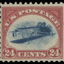 Inverted Jenny stamp